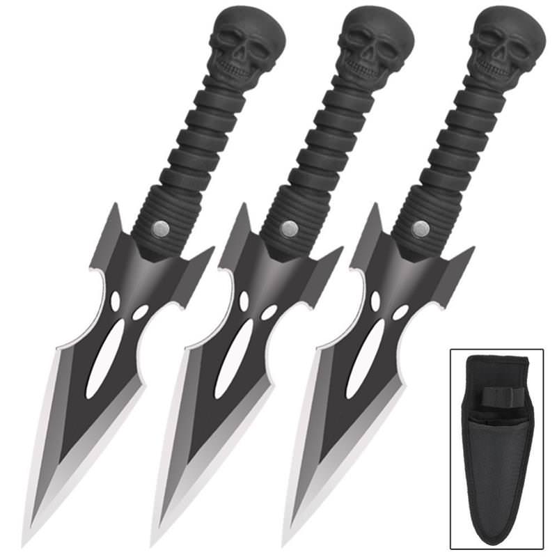 3 Pcs Dark Resurrection Practice Target Throwing Knife Set - Tophatter's Army Products & Self Defense Collectible Weapons - Tophatter Daily Deals